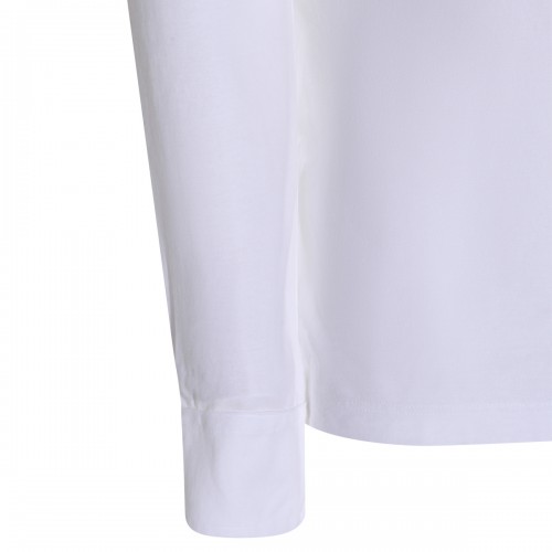 WHITE COTTON POLO SHIRT