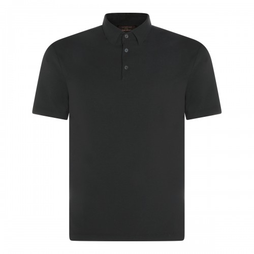 GREEN COTTON POLO SHIRT 