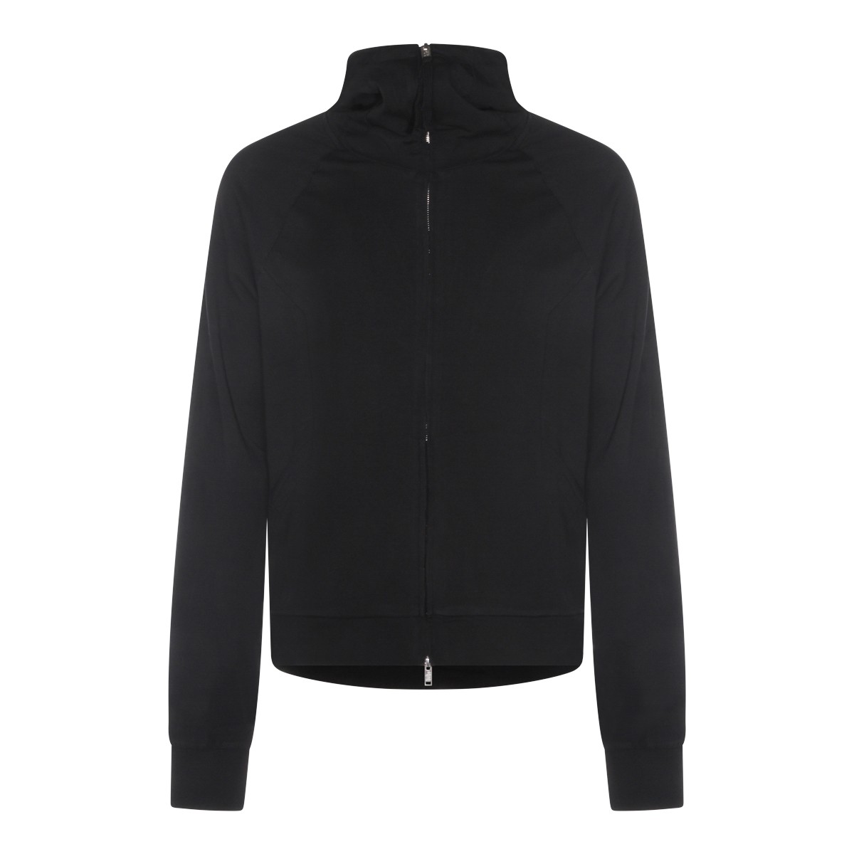 BLACK COTTON SWEATSHIRT