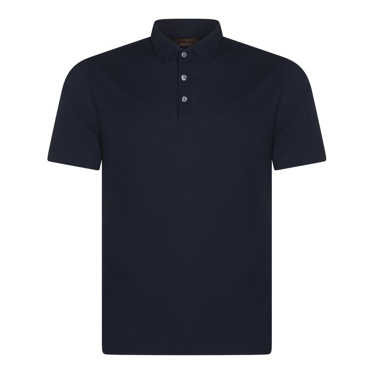 BLUE COTTON POLO SHIRT