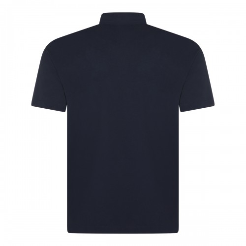 BLUE COTTON POLO SHIRT