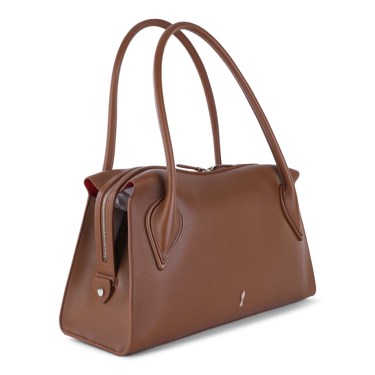 BROWN LEATHER VENUS MEDIUM SHOULDER BAG