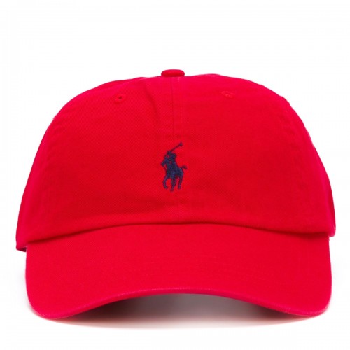 RED COTTON BASEBALL CAP