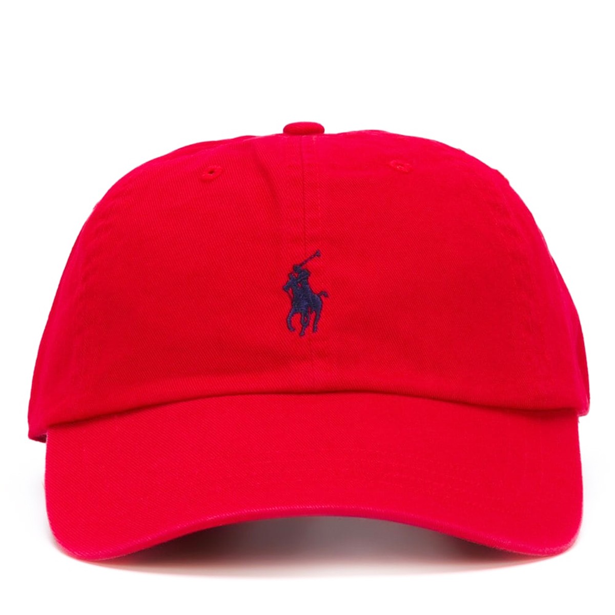 RED COTTON BASEBALL CAP