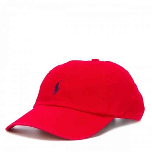 RED COTTON BASEBALL CAP