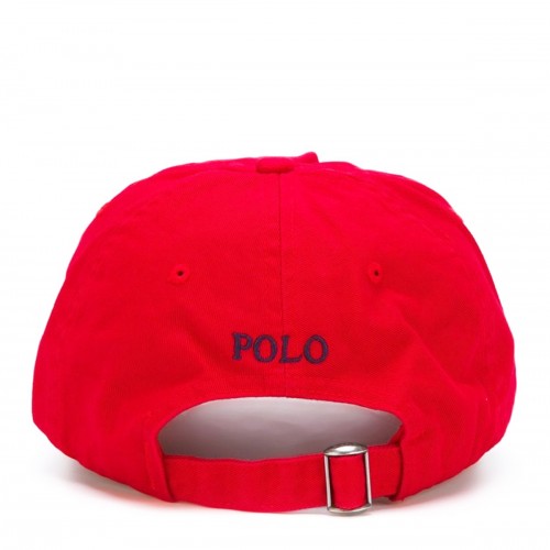 RED COTTON BASEBALL CAP