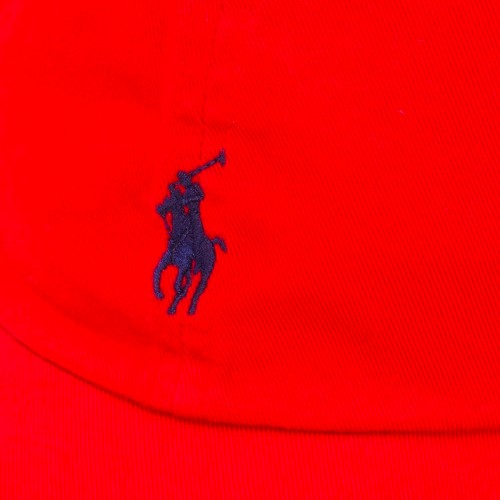 RED COTTON BASEBALL CAP