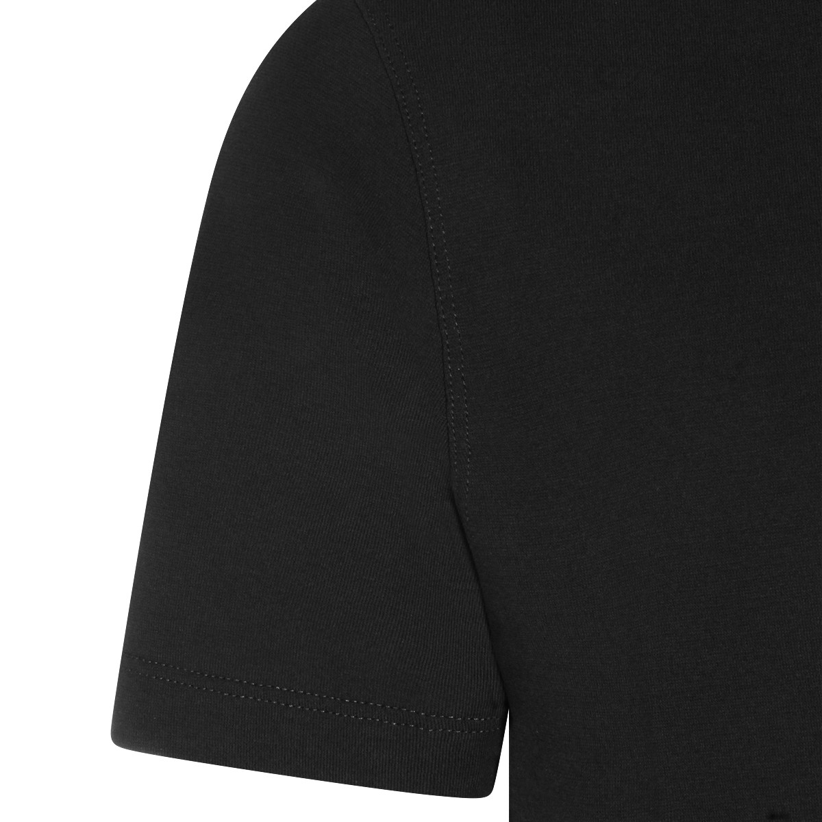 BLACK COTTON T-SHIRT