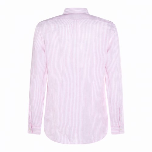 PINK WHITE LINEN SHIRT 2