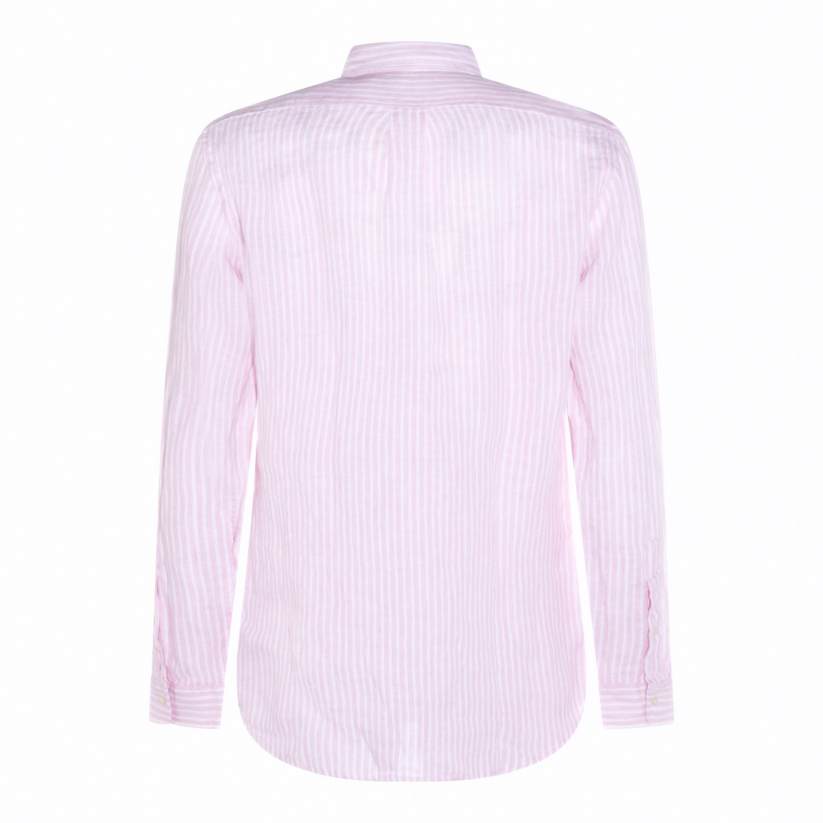 PINK WHITE LINEN SHIRT