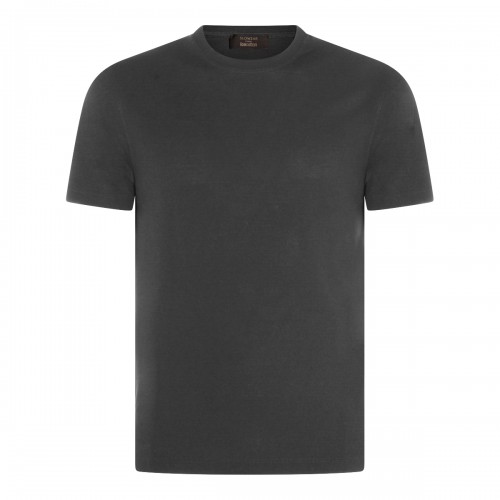 DARK GREY COTTON T-SHIRT