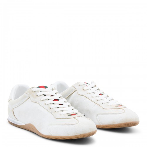 WHITE LEATHER SNEAKERS