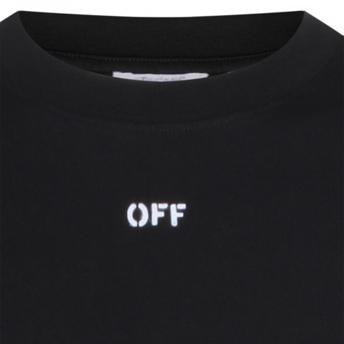 BLACK COTTON T-SHIRT