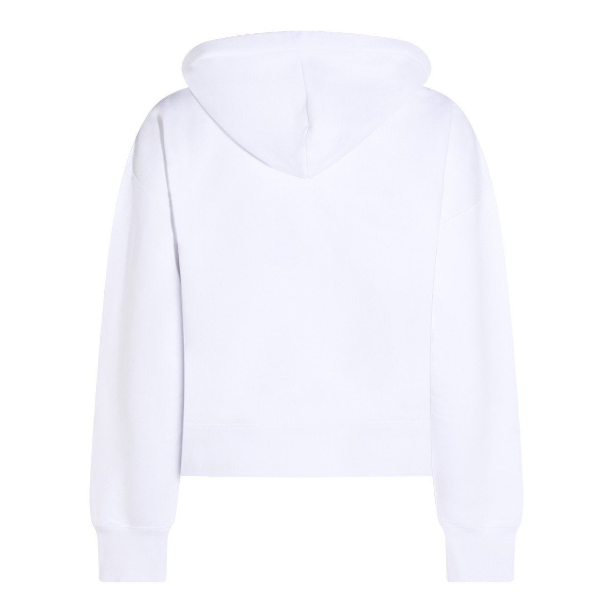 WHITE COTTON SWEATSHIRT