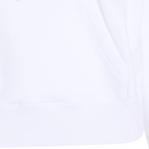 WHITE COTTON SWEATSHIRT