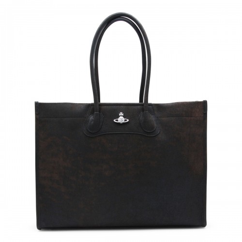 BLACK LEATHER TOTES