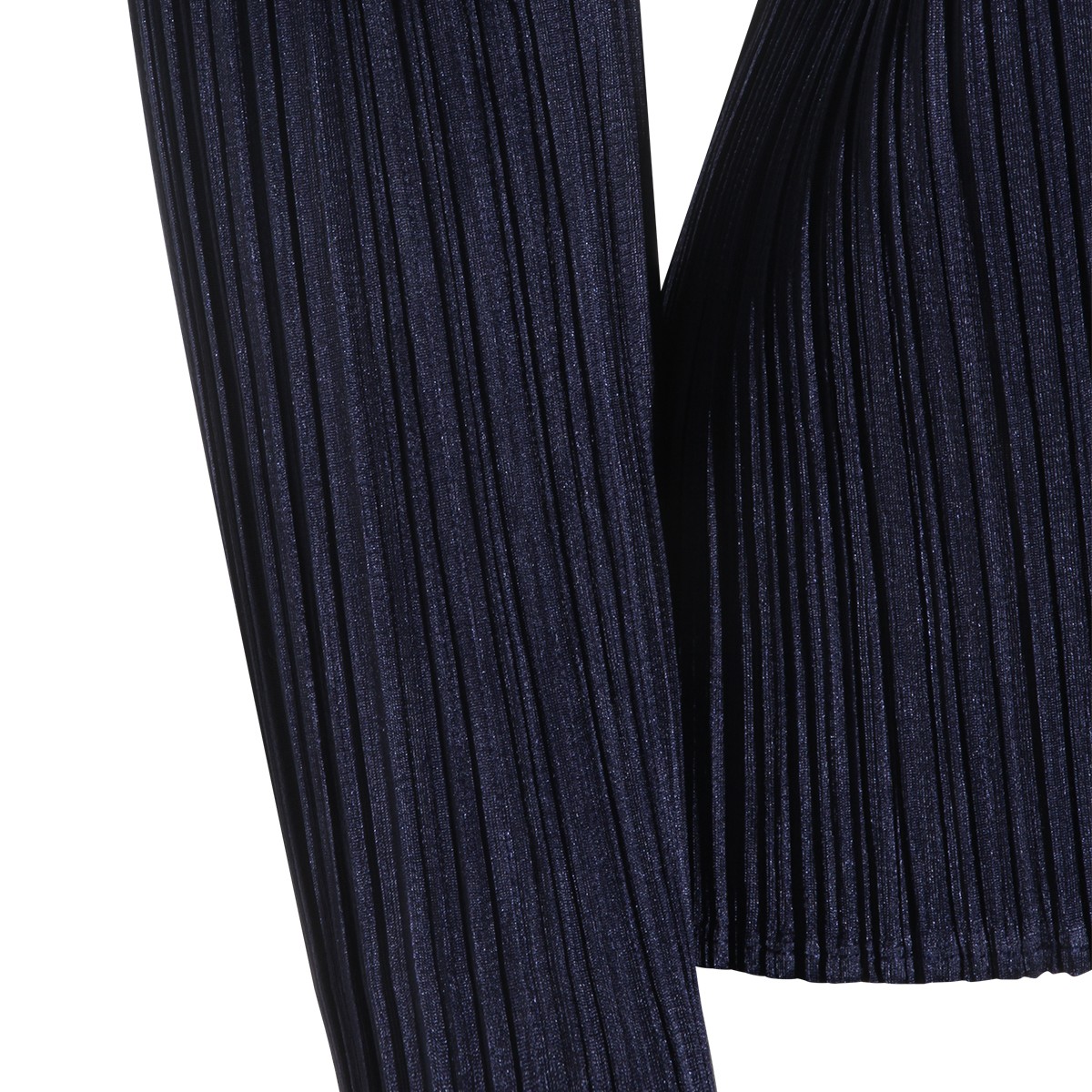 DARK NAVY PLEATED TOP