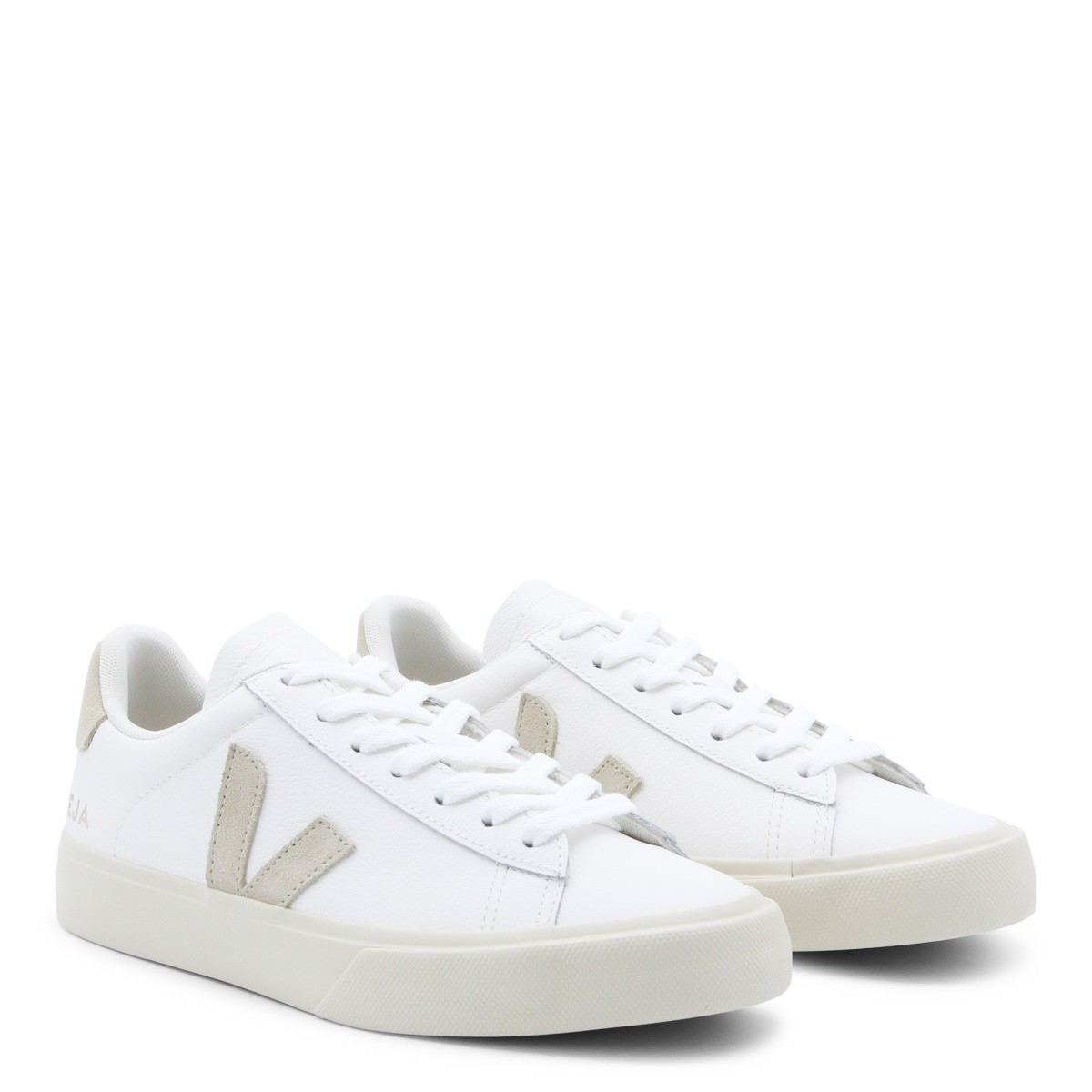 WHITE AND BEIGE SNEAKERS