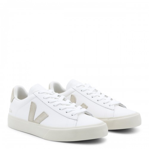 WHITE AND BEIGE SNEAKERS