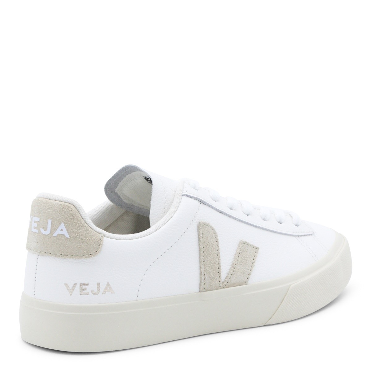 WHITE AND BEIGE SNEAKERS