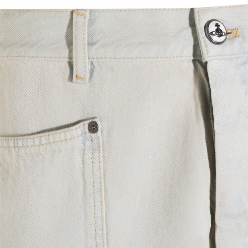 LIGHT BLUE COTTON JEANS