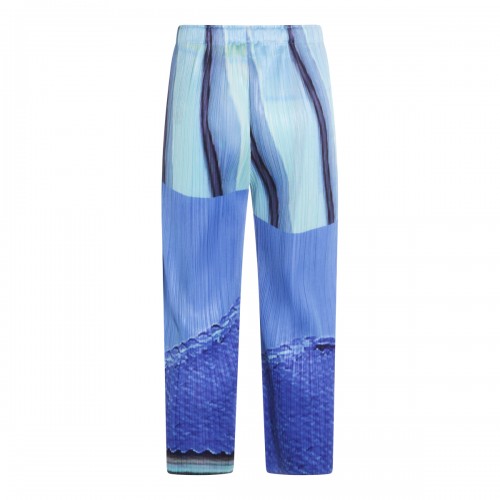 BLUE AND YELLOW PLEATED PANT 2