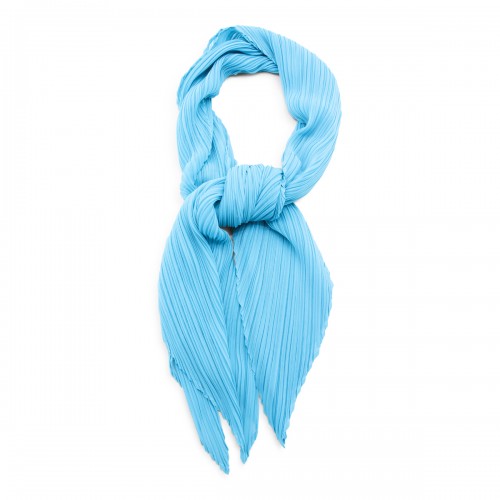 SKY BLUE PLEATED SCARVES