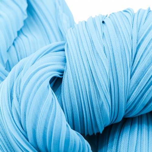 SKY BLUE PLEATED SCARVES 2