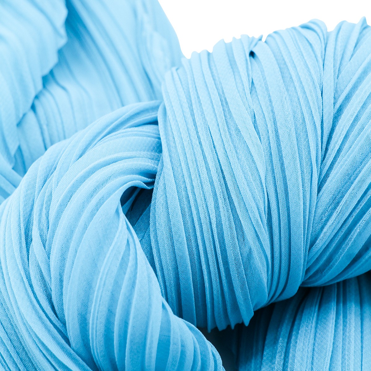 SKY BLUE PLEATED SCARVES