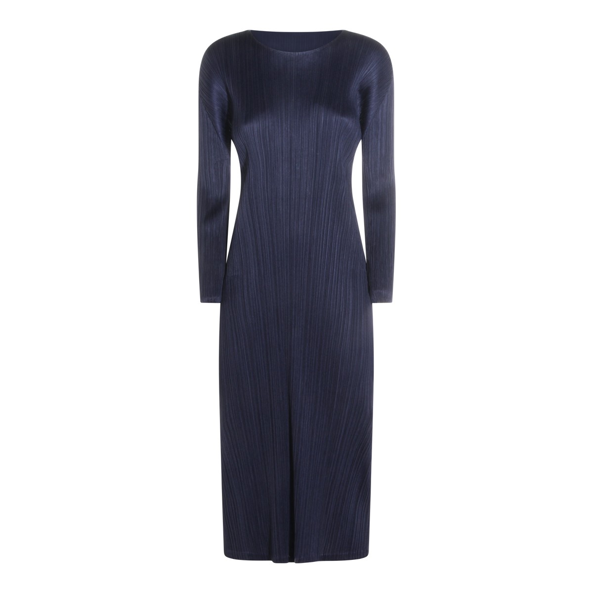 DARK NAVY PLEATED DRESS