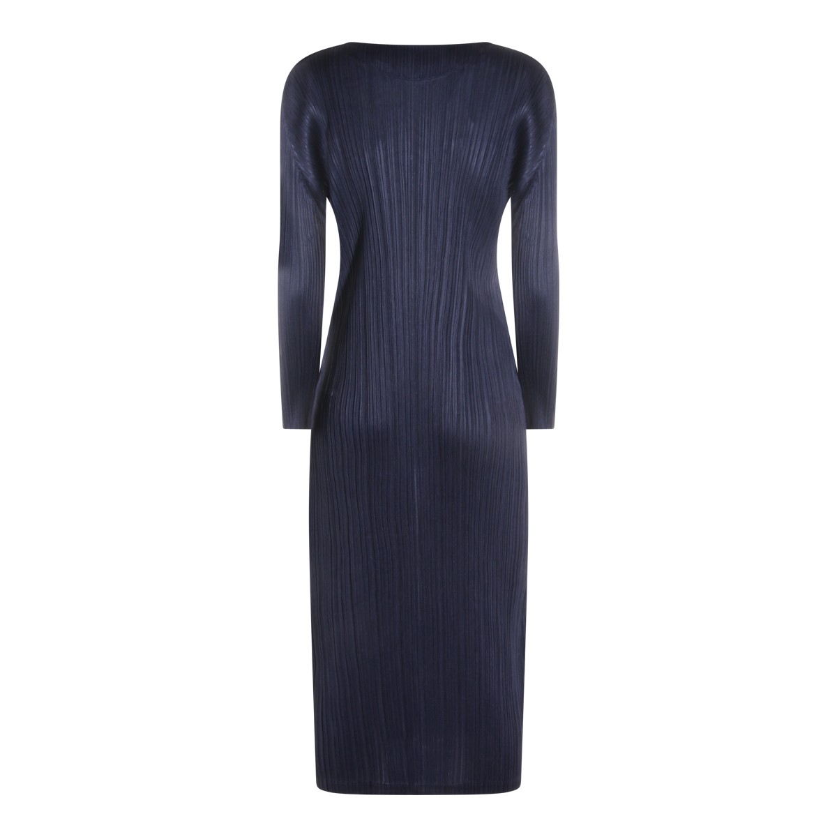 DARK NAVY PLEATED DRESS