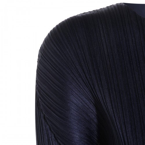 DARK NAVY PLEATED DRESS