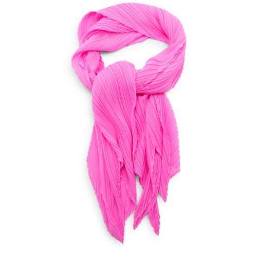 HOT PINK PLEATED SCARVES