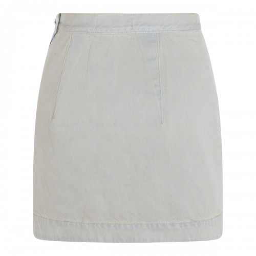 LIGHT BLUE COTTON SKIRT
