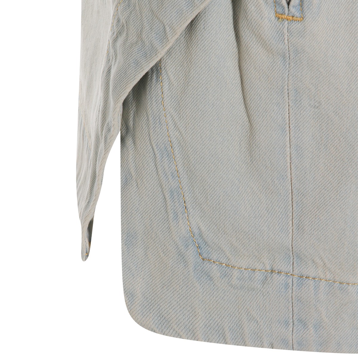 LIGHT BLUE COTTON SKIRT