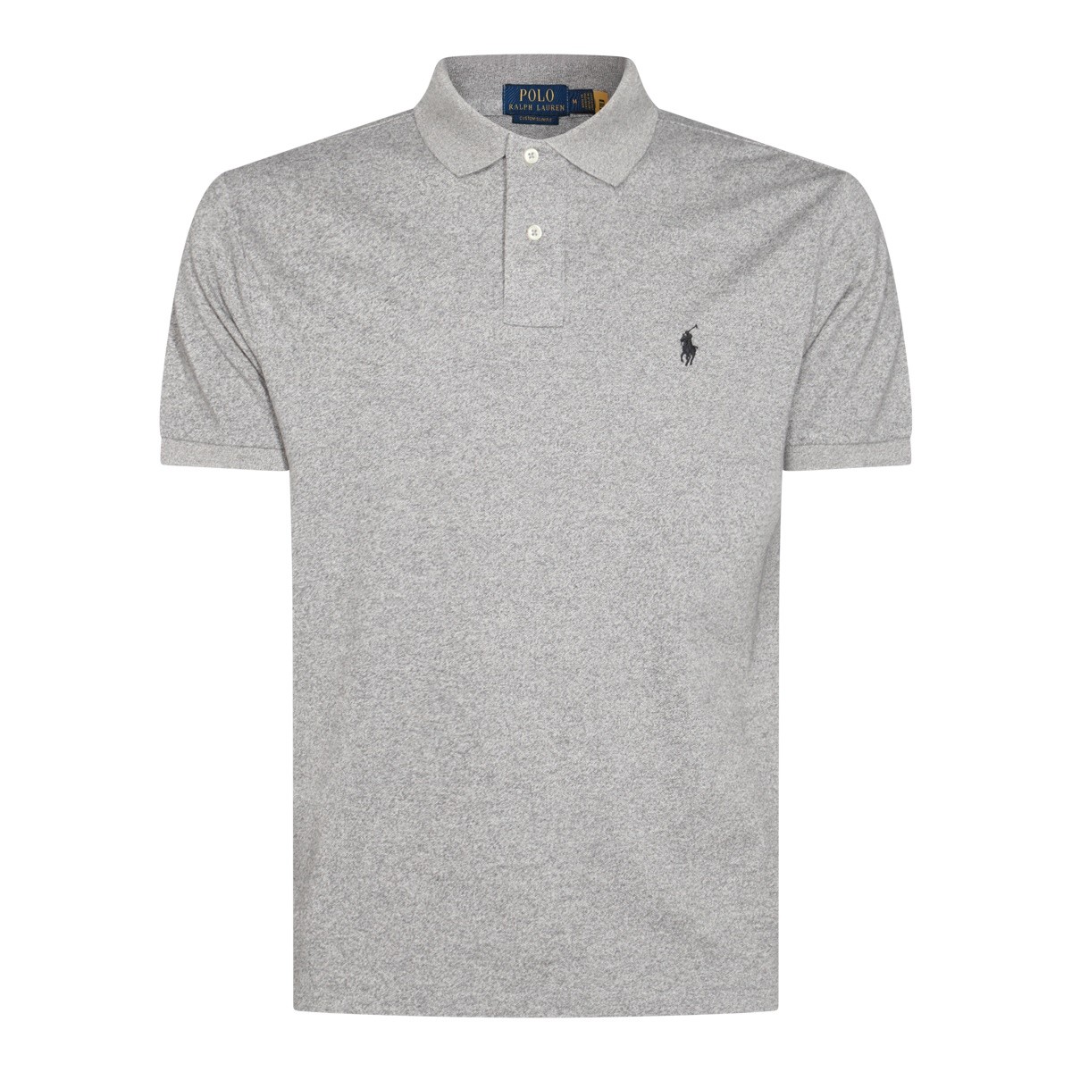 GREY COTTON POLO SHIRT