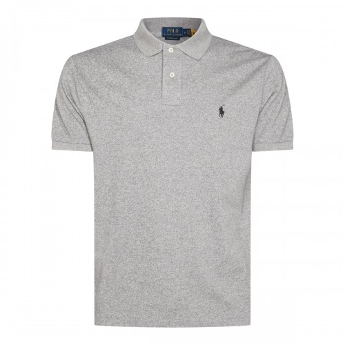GREY COTTON POLO SHIRT