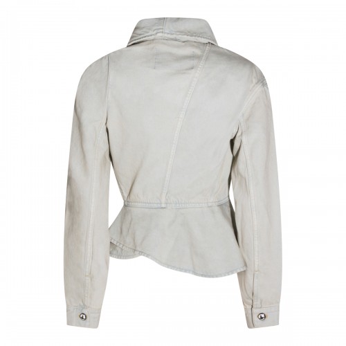 LIGHT GREY COTTON BLAZER 2