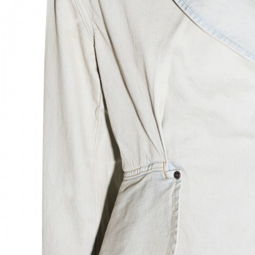 LIGHT GREY COTTON BLAZER