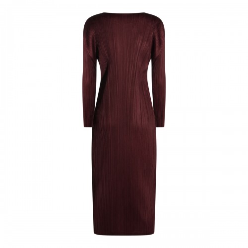 BORDEAUX PLEATED DRESS 2