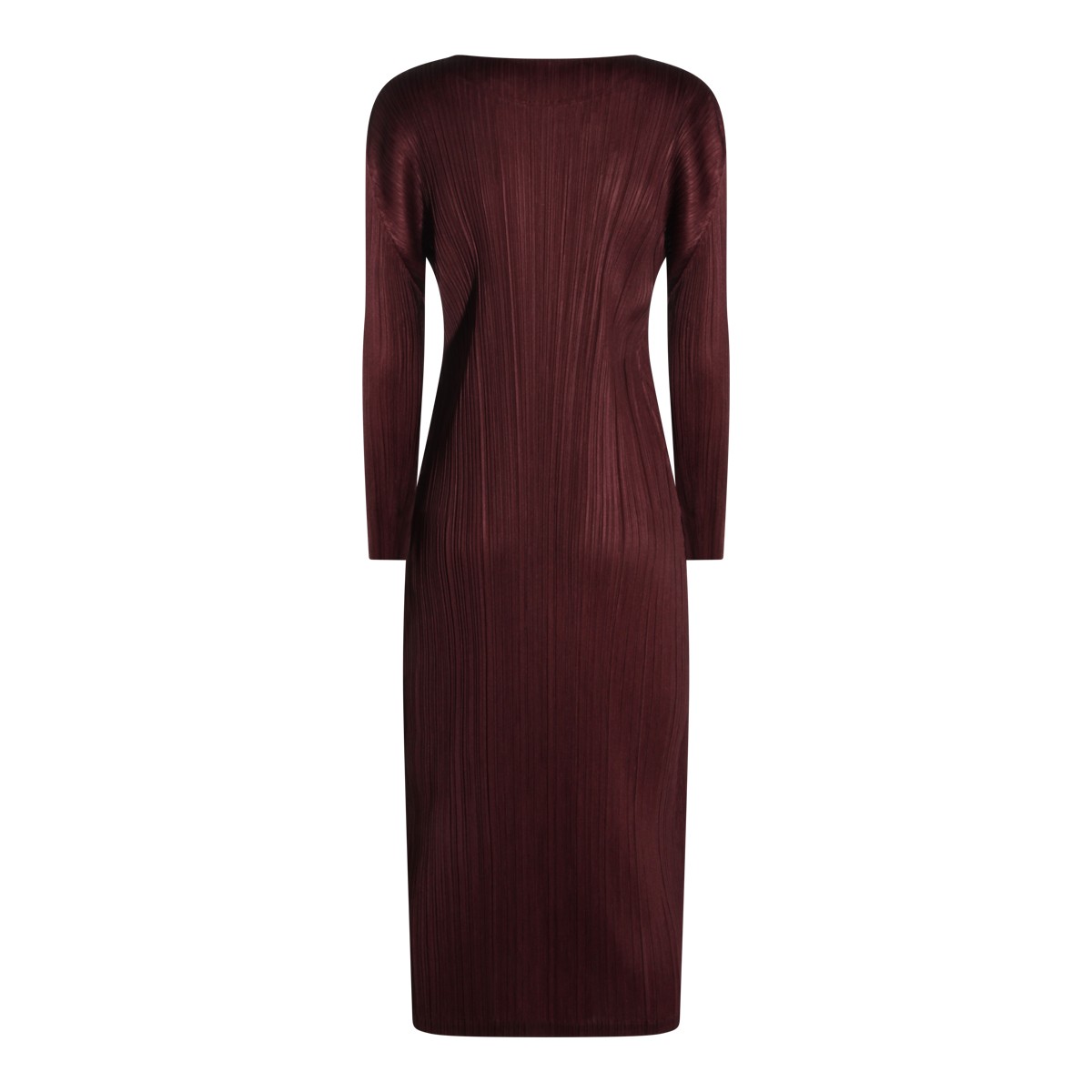 BORDEAUX PLEATED DRESS