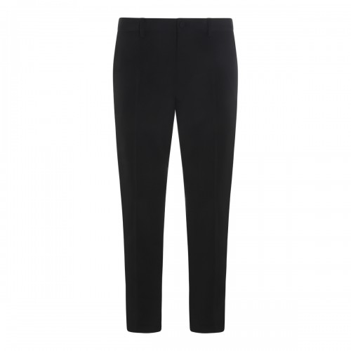 BLACK VIRGIN WOOL PANT