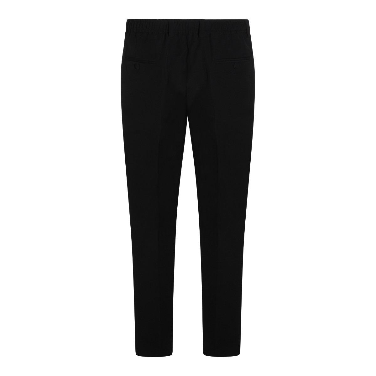 BLACK VIRGIN WOOL PANT