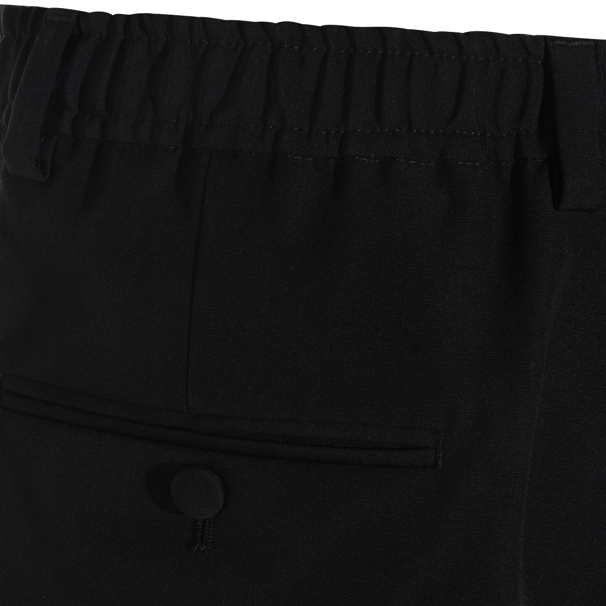 BLACK VIRGIN WOOL PANT