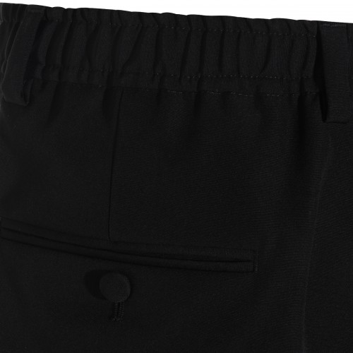 BLACK VIRGIN WOOL PANT