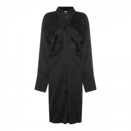 BLACK VISCOSE DRESS