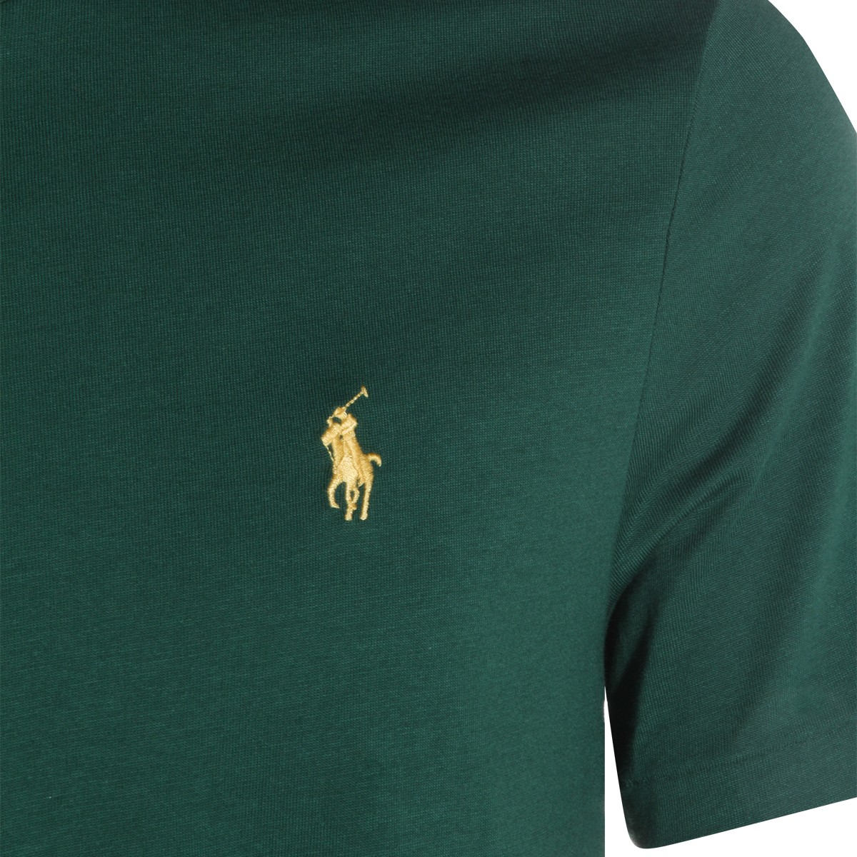 DARK GREEN COTTON T-SHIRT