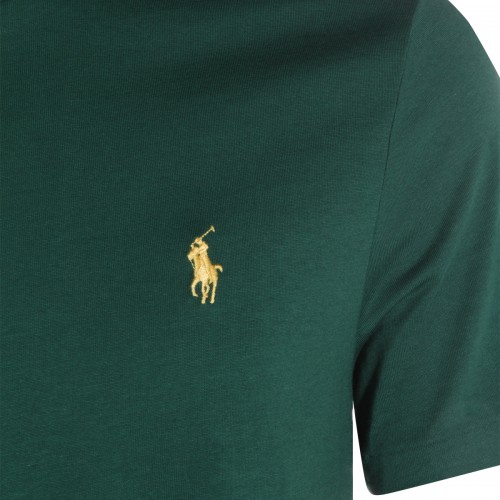 DARK GREEN COTTON T-SHIRT