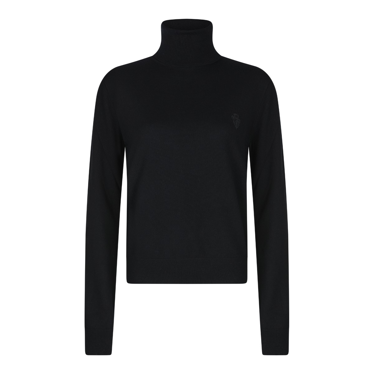 BLACK WOOL KNITWEAR