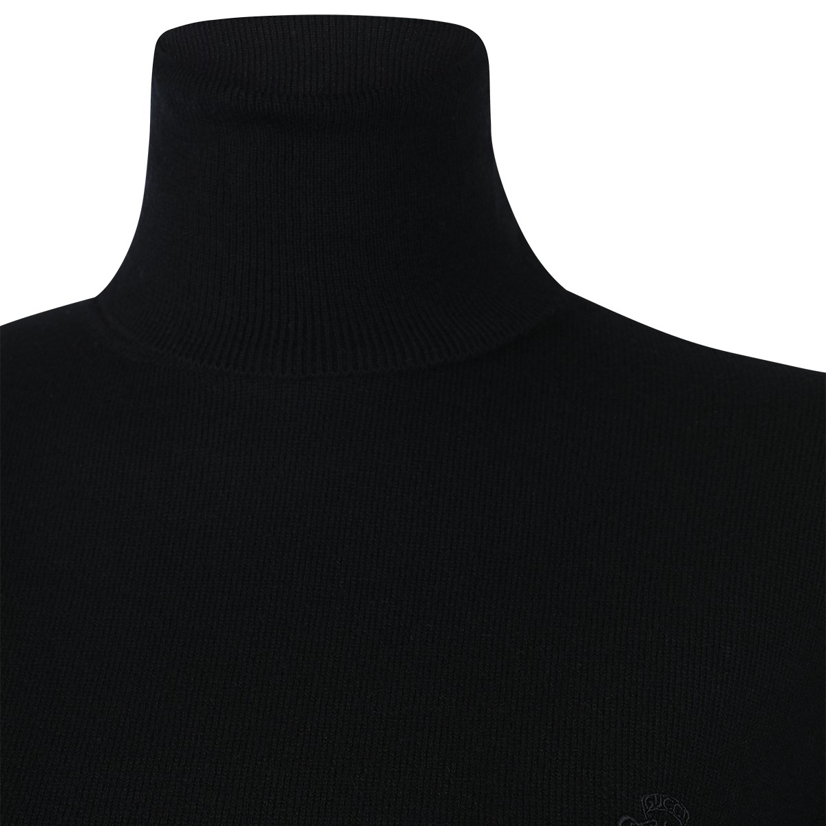 BLACK WOOL KNITWEAR